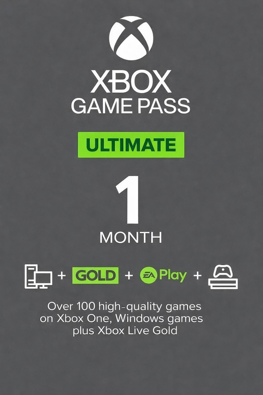 Xbox Game Pass Ultimate – 1 Month Subscription (Xbox/Windows) Non-stackable Key GLOBAL