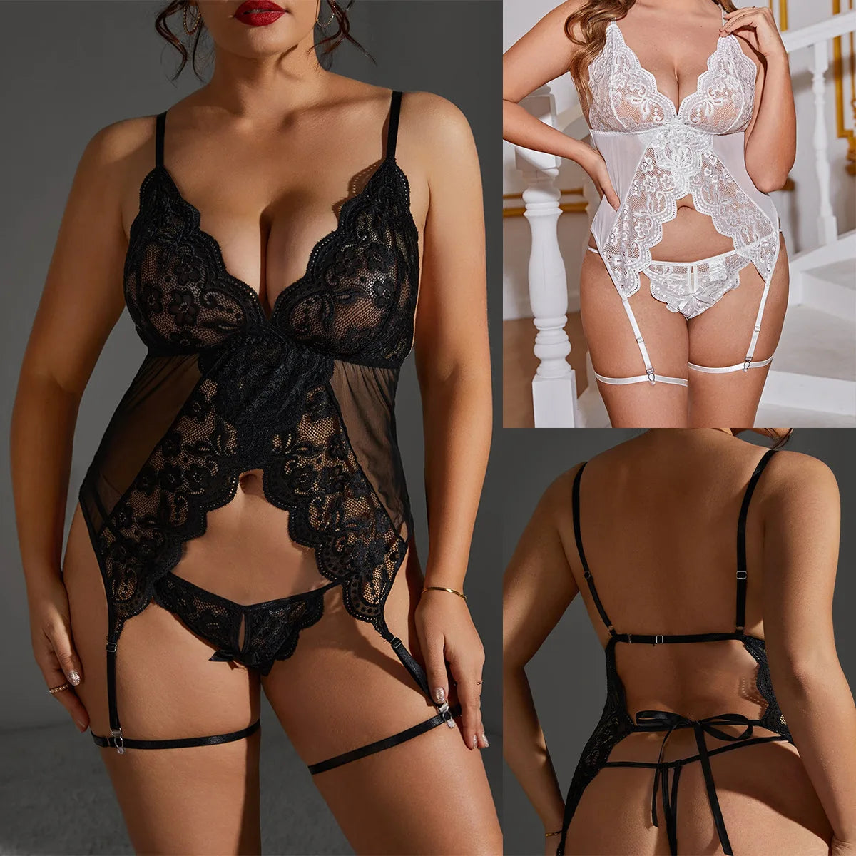 Women's Plus Size Floral Embroidered For Date Night