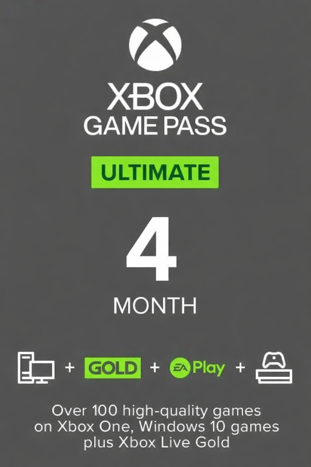 Xbox Game Pass Ultimate 4 Month Global (Account)